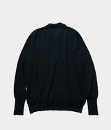 A.PRESSE "Cotton Knit L/S Polo Shirts"