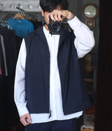 STILL BY HAND "VE01241" Stand collar vest