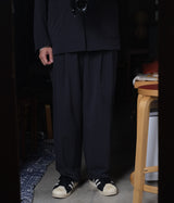 SSSTEIN "WINDPROOF NYLON WIDE EASY TROUSERS"