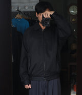 SSSTEIN "COTTON TWILL HARRINGTON ZIP JACKET"