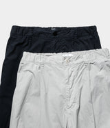 STILL BY HAND "PT03241" Garment-dye deep tuck pants