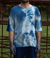 FILMELANGE "DYLAN" Crewneck Tee (Ryukyu Indigo Dye)