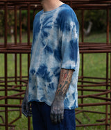 FILMELANGE "DYLAN" Crewneck Tee (Ryukyu Indigo Dye)