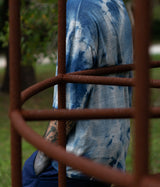FILMELANGE "DYLAN" Crewneck Tee (Ryukyu Indigo Dye)