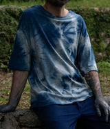 FILMELANGE "DYLAN" Crewneck Tee (Ryukyu Indigo Dye)