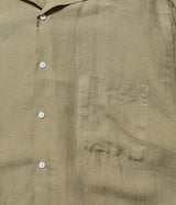 HERILL "Linen ramie open collar shirt"