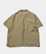 HERILL "Linen ramie open collar shirt"