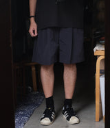 SSSTEIN "WINDPROOF NYLON WIDE EASY SHORT TROUSERS"