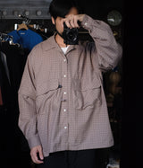 DAIWA PIER39 "TECH SPORTS OPEN COLLAR SHIRTS L/S MINI PLAIDS"