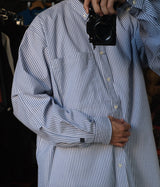 DAIWA PIER39 "TECH BUTTON DOWN SHIRTS L/S STRIPE"