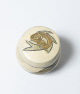 Jiro Kinjo "Line carved fish pattern tea pot"