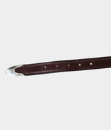 TORY LEATHER "3-Piece Silver Buckle Belt"