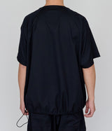 UNTRACE "TECH WOOL SPLIT RAGLAN PULLOVER SHIRT S/S"