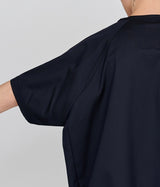 UNTRACE "TECH WOOL SPLIT RAGLAN PULLOVER SHIRT S/S"