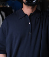 A.PRESSE "Cotton Knit S/S Polo Shirts"