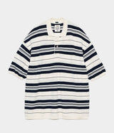 NANAMICA "Stripe Polo Sweater"