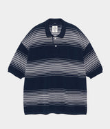 NANAMICA "Stripe Polo Sweater"