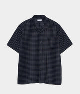 NANAMICA "Open Collar Panama Plaid S/S Shirt"