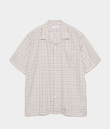 NANAMICA "Open Collar Panama Plaid S/S Shirt"