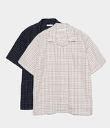 NANAMICA "Open Collar Panama Plaid S/S Shirt"