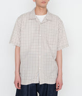 NANAMICA "Open Collar Panama Plaid S/S Shirt"