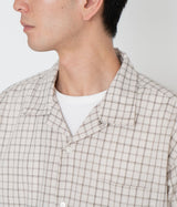 NANAMICA "Open Collar Panama Plaid S/S Shirt"