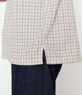 NANAMICA "Open Collar Panama Plaid S/S Shirt"