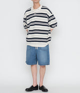 NANAMICA "Stripe Polo Sweater"