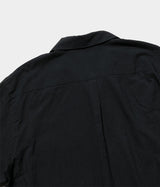 STILL BY HAND "SH08242" Cotton silk open collar shirt
