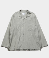 STILL BY HAND "SH08242" Cotton silk open collar shirt