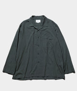 STILL BY HAND "SH08242" Cotton silk open collar shirt