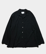 STILL BY HAND "SH08242" Cotton silk open collar shirt