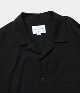 STILL BY HAND "SH08242" Cotton silk open collar shirt