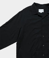 STILL BY HAND "SH08242" Cotton silk open collar shirt