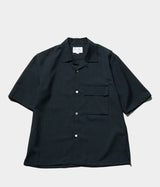STILL BY HAND "SH01242" S/S open collar shirt