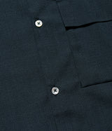 STILL BY HAND "SH01242" S/S open collar shirt