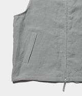STILL BY HAND "VE01242" Linen Stand collar vest