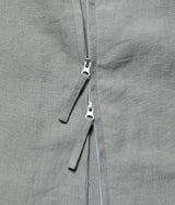 STILL BY HAND "VE01242" Linen Stand collar vest