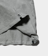 STILL BY HAND "VE01242" Linen Stand collar vest