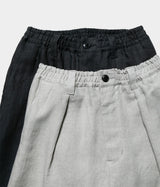 STILL BY HAND "PT06242" Linen tapered pants