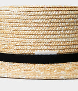 COMESANDGOES "10mm WHEAT BRAID BOATER HAT"