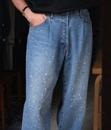 SSSTEIN "VINTAGE REPRODUCTION SPLASHED DENIM JEANS"