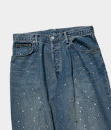 SSSTEIN "VINTAGE REPRODUCTION SPLASHED DENIM JEANS"