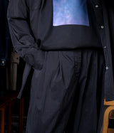 SSSTEIN "WINDPROOF NYLON EASY WIDE TROUSERS"