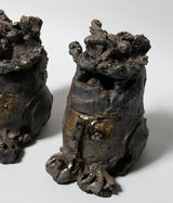 Komura Kihan"Kiln-transformed Shisa (pair)" (Okinawa, Arayaki)