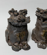 Komura Kihan"Kiln-transformed Shisa (pair)" (Okinawa, Arayaki)