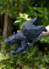 Kenji Sato "Handstand Bear (Ryukyu Indigo)"