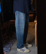A.PRESSE "Washed Denim Wide Pants"