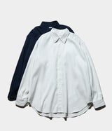 A.PRESSE "Double Weave Twill Regular Collar Shirt"