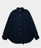 A.PRESSE "Double Weave Twill Regular Collar Shirt"